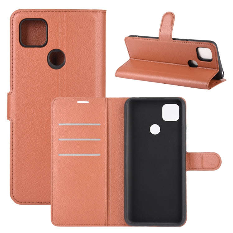 For Xiaomi Redmi 9C Litchi Texture Horizontal Flip Protective Case with Holder & Card Slots & Wal...