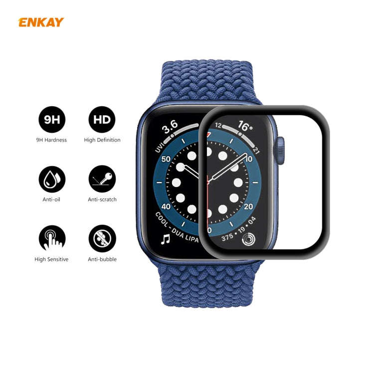 For Apple Watch 6/5/4/SE 40mm 10 PCS ENKAY Hat-Prince 0.2mm 9H Surface Hardness 3D Explosion-proo...