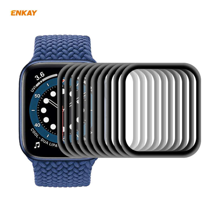 For Apple Watch 6/5/4/SE 44mm 10 PCS ENKAY Hat-Prince 0.2mm 9H Surface Hardness 3D Explosion-proo...