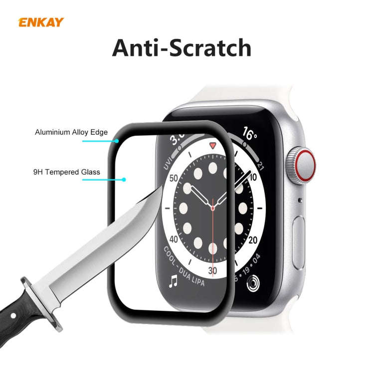 For Apple Watch 6/5/4/SE 44mm 10 PCS ENKAY Hat-Prince 0.2mm 9H Surface Hardness 3D Explosion-proo...