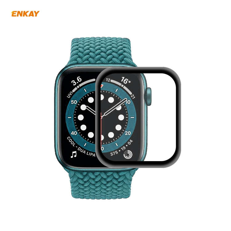 For Apple Watch 6/5/4/SE 44mm ENKAY Hat-Prince 3D Full Screen Soft PC Edge + PMMA HD Screen Prote...