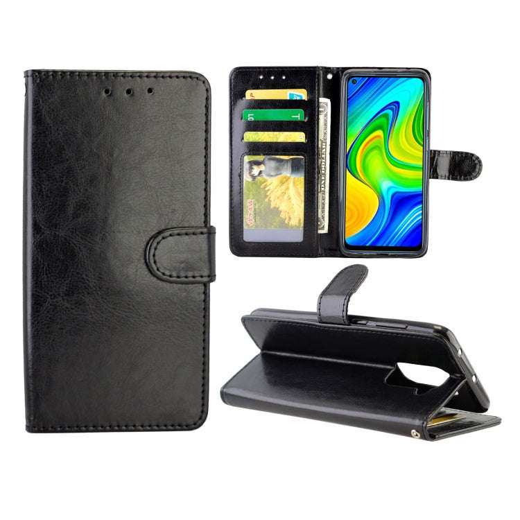 For Xiaomi Redmi 10X(4G)/Redmi Note9 Crazy Horse Texture Leather Horizontal Flip Protective Case ...