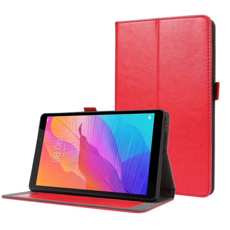For Huawei MatePad T8 8.0 2-Folding Business Horizontal Flip PU Leather Case with Card Slots & Ho...