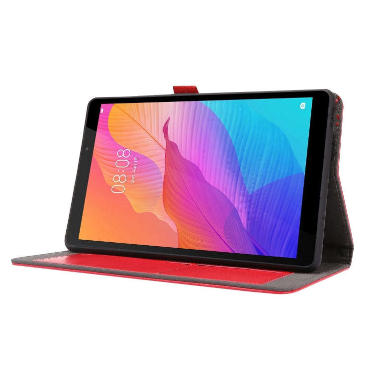 For Huawei MatePad T8 8.0 2-Folding Business Horizontal Flip PU Leather Case with Card Slots & Ho...
