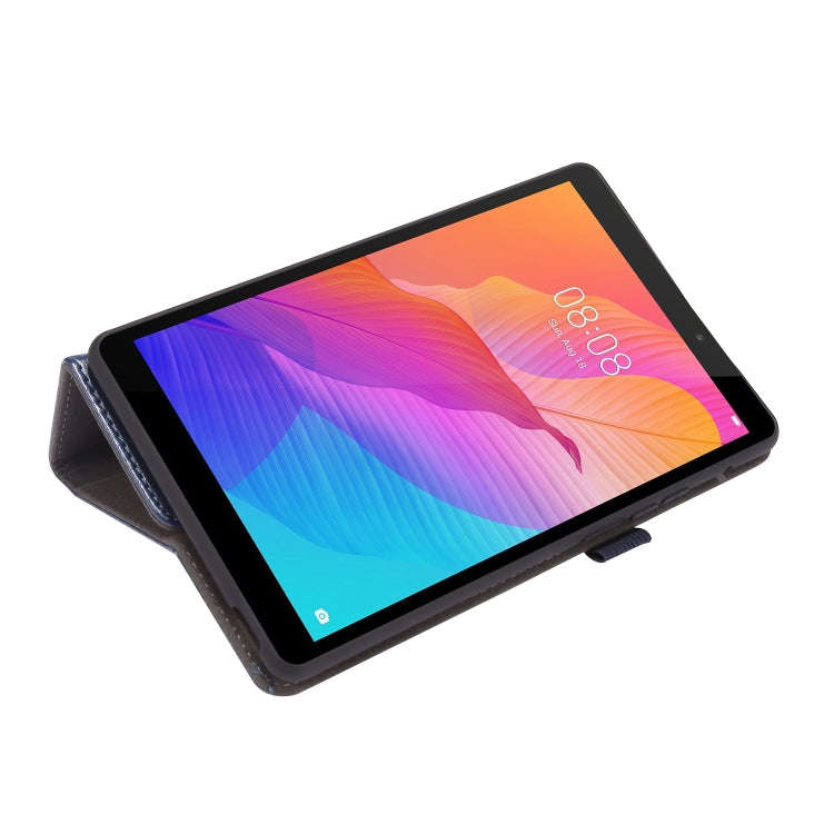 For Huawei MatePad T8 8.0 2-Folding Business Horizontal Flip PU Leather Case with Card Slots & Ho...