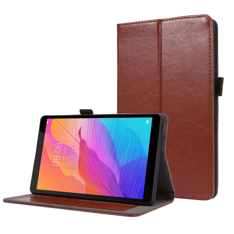 For Huawei MatePad T8 8.0 2-Folding Business Horizontal Flip PU Leather Case with Card Slots & Ho...