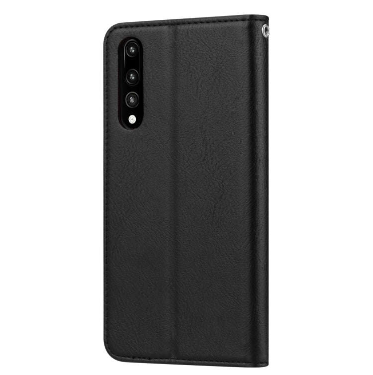 Knead Skin Texture Horizontal Flip Leather Case for Huawei P20, with Photo Frame & Holder & Card ...