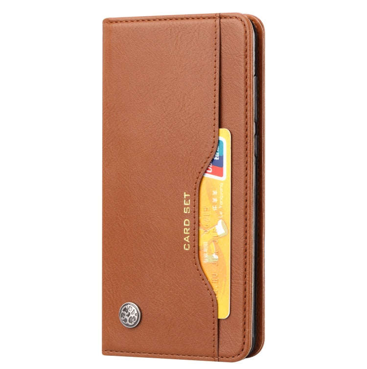 Knead Skin Texture Horizontal Flip Leather Case for Huawei P20, with Photo Frame & Holder & Card ...