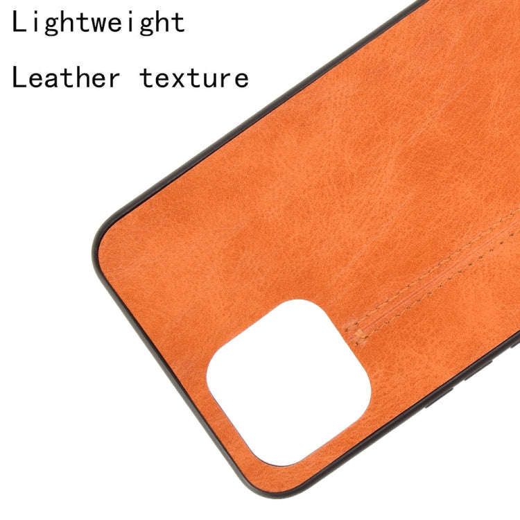 For Huawei nova 8 SE Shockproof Sewing Cow Pattern Skin PC + PU + TPU Case(Orange)