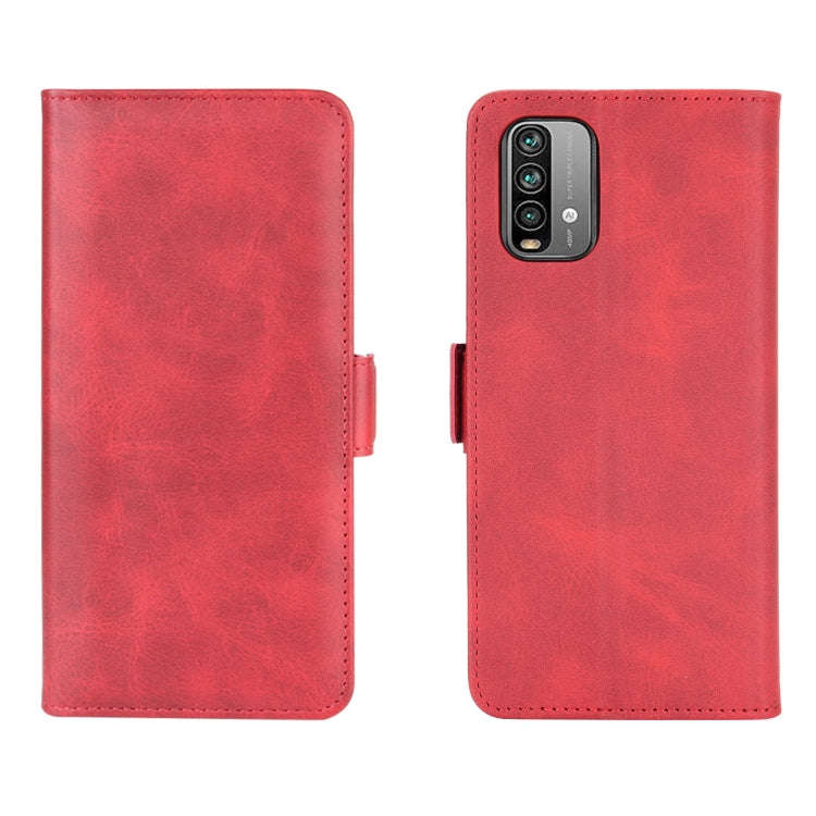 For Xiaomi Redmi Note 9 4G Dual-side Magnetic Buckle Horizontal Flip Leather Case with Holder & C...