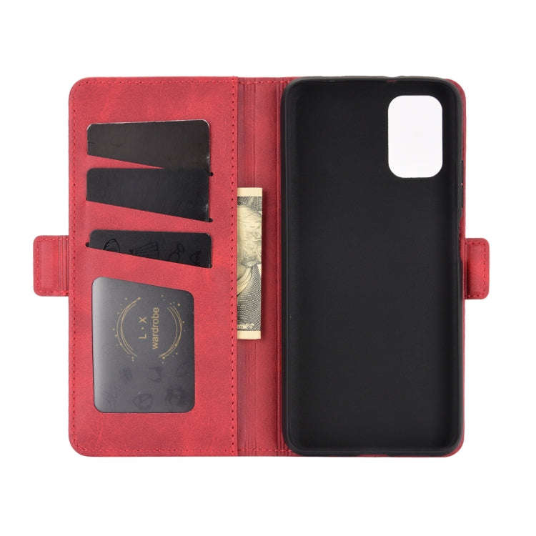 For Xiaomi Redmi Note 9 4G Dual-side Magnetic Buckle Horizontal Flip Leather Case with Holder & C...