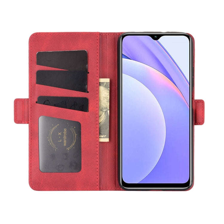 For Xiaomi Redmi Note 9 4G Dual-side Magnetic Buckle Horizontal Flip Leather Case with Holder & C...