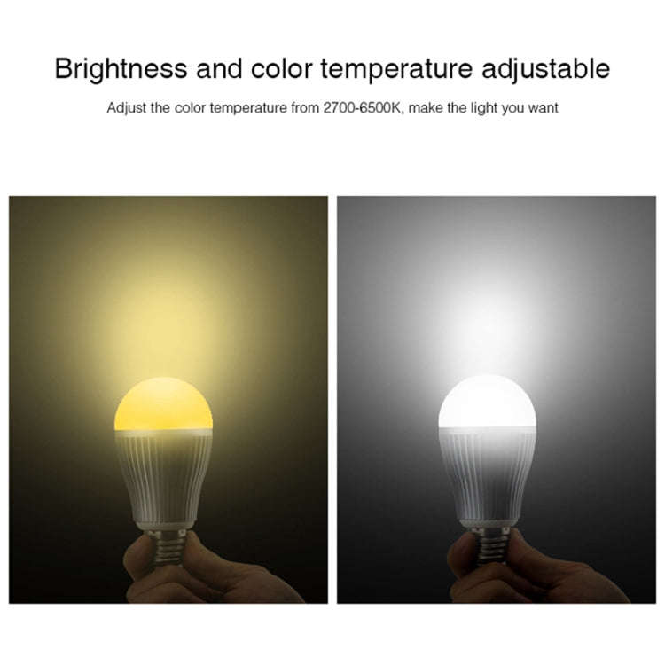 FUT019 9W Dual White LED Bulb 2.4GHZ RF Controllable Wifi Enabled CCT Adjustable Brightness Dimmi...