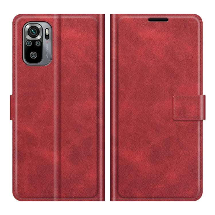 For Xiaomi Redmi Note 10 4G /Redmi Note 10S Retro Calf Pattern Buckle Horizontal Flip Leather Cas...