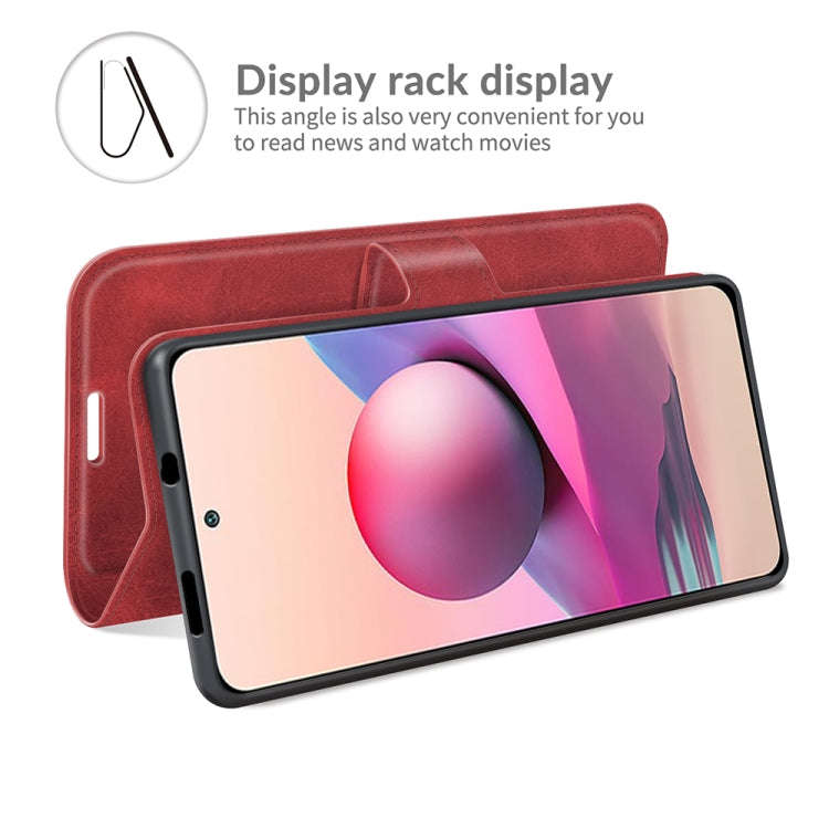 For Xiaomi Redmi Note 10 4G /Redmi Note 10S Retro Calf Pattern Buckle Horizontal Flip Leather Cas...