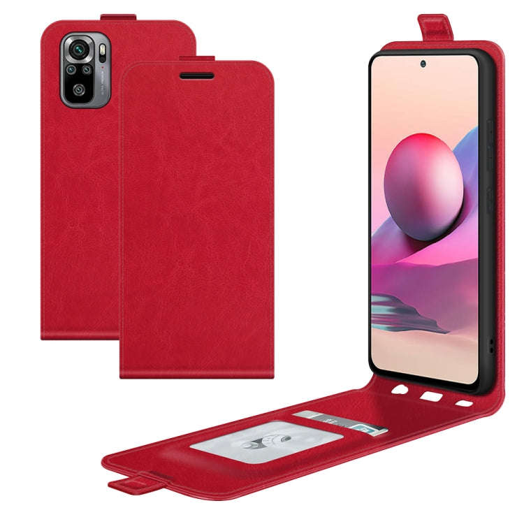 For Xiaomi Redmi Note 10S R64 Texture Single Vertical Flip Leather Protective Case with Card Slot...
