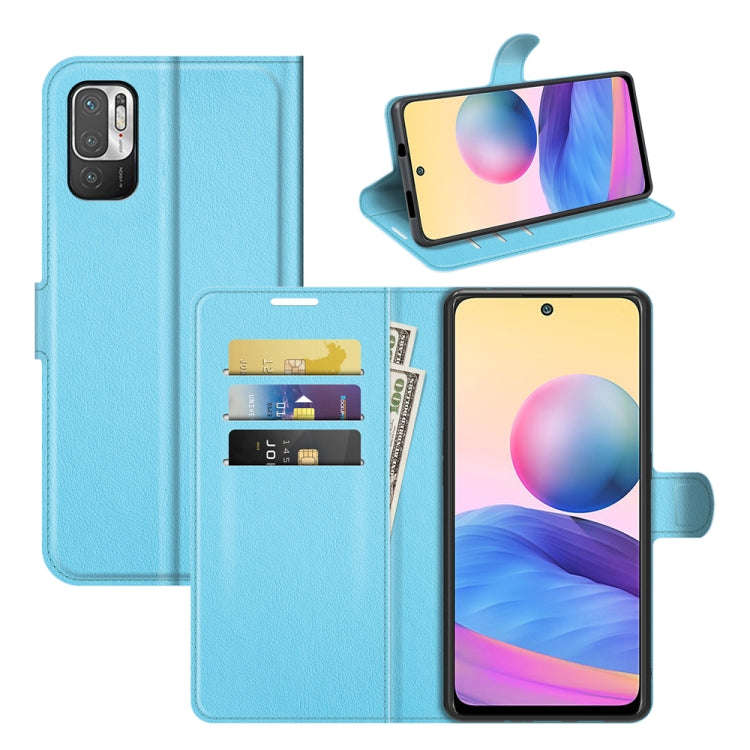 For Xiaomi Redmi Note 10 5G Litchi Texture Horizontal Flip Protective Case with Holder & Card Slo...