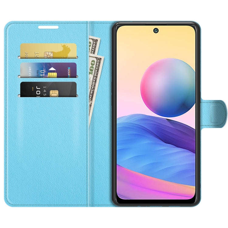 For Xiaomi Redmi Note 10 5G Litchi Texture Horizontal Flip Protective Case with Holder & Card Slo...