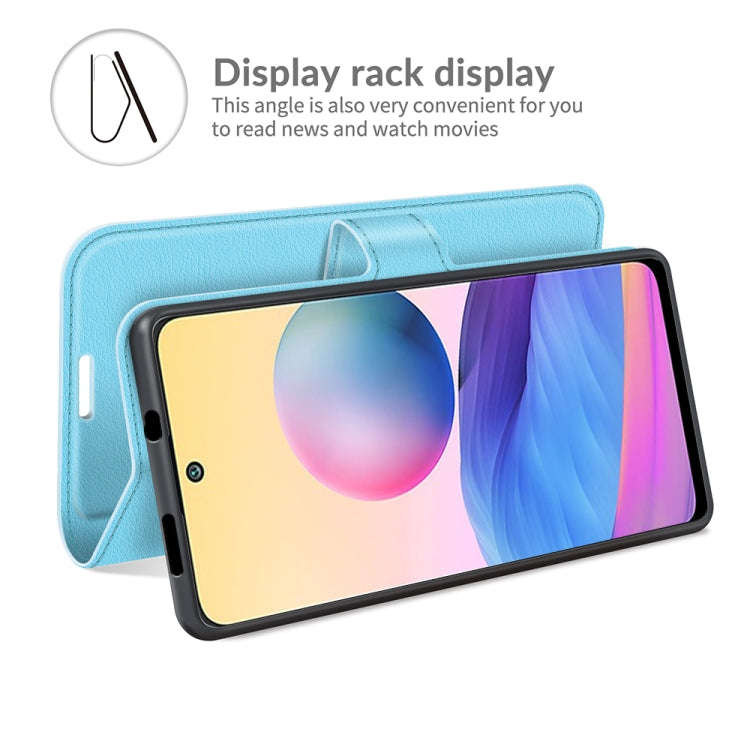 For Xiaomi Redmi Note 10 5G Litchi Texture Horizontal Flip Protective Case with Holder & Card Slo...