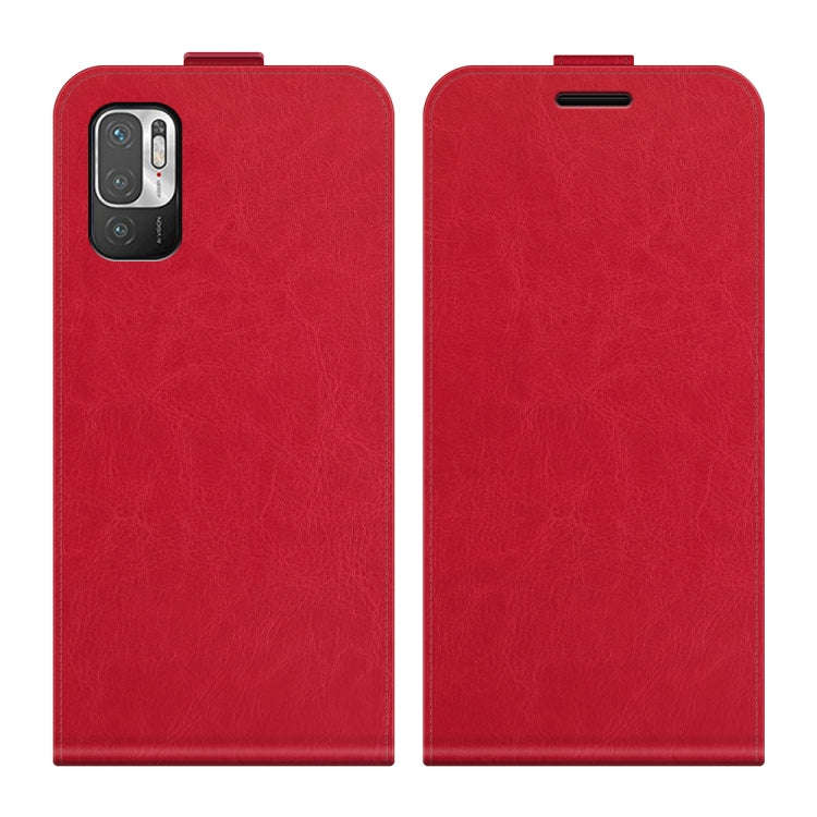 For Xiaomi Redmi Note 10 5G R64 Texture Single Vertical Flip Leather Protective Case with Card Sl...