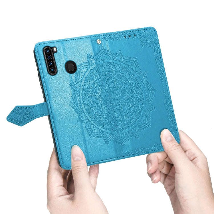 For Blackview A80 Pro Mandala Flower Embossed Horizontal Flip Leather Case with Holder & Three Ca...