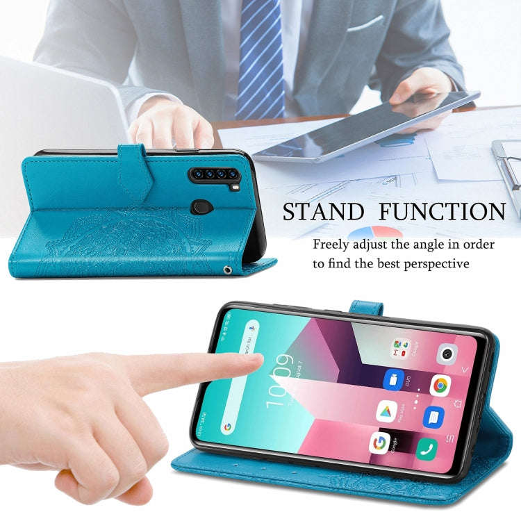 For Blackview A80 Pro Mandala Flower Embossed Horizontal Flip Leather Case with Holder & Three Ca...