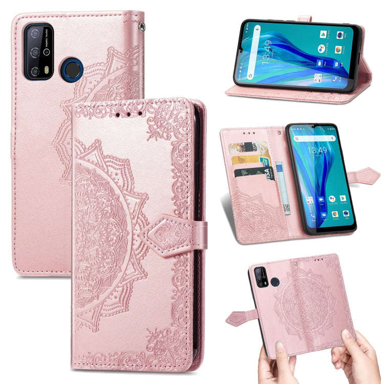 For Oukitel C23 Pro Mandala Flower Embossed Horizontal Flip Leather Case with Holder & Three Card...