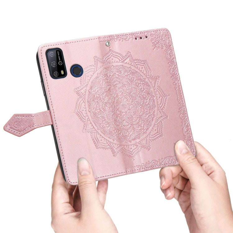 For Oukitel C23 Pro Mandala Flower Embossed Horizontal Flip Leather Case with Holder & Three Card...