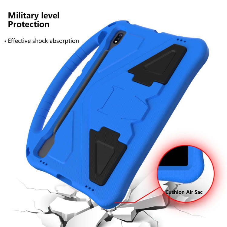 For Huawei MatePad Pro 12.6 2021 EVA Flat Anti Falling Protective Case Shell with Holder(Blue)
