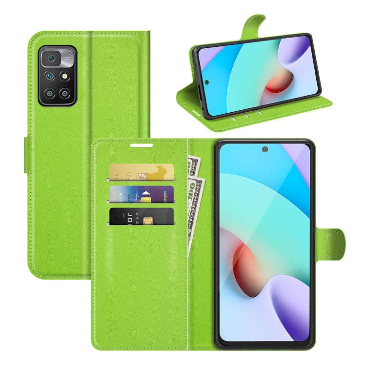 For Xiaomi Redmi 10 Litchi Texture Horizontal Flip Protective Case with Holder & Card Slots & Wal...