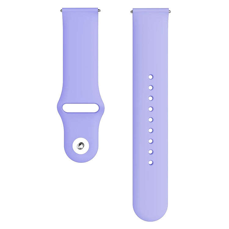 Monochrome Silicone Watch Band For Samsung Galaxy Watch Active 20mm(Pastel Violet)