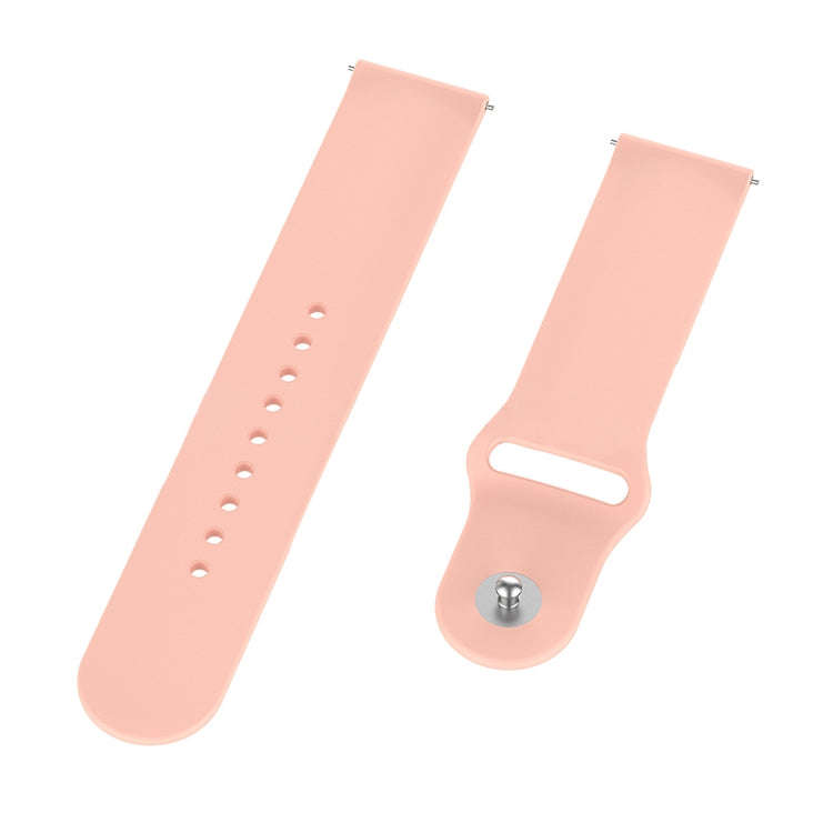 Monochrome Silicone Watch Band For Samsung Galaxy Watch Active 20mm(Pink Sand)