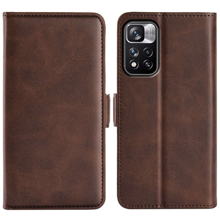 For Xiaomi Redmi Note 11 Pro / Note 11 Pro+ Dual-side Magnetic Buckle Horizontal Flip Leather Cas...