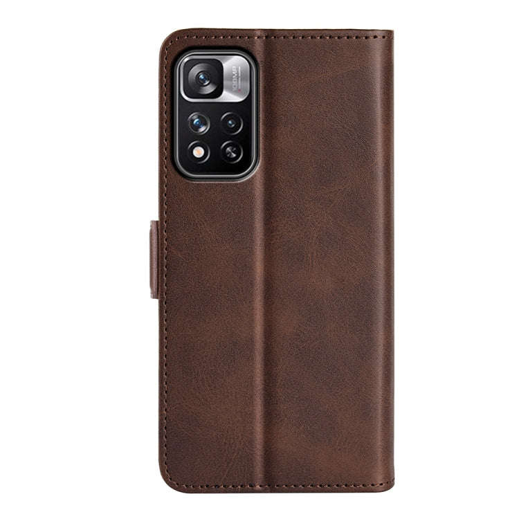 For Xiaomi Redmi Note 11 Pro / Note 11 Pro+ Dual-side Magnetic Buckle Horizontal Flip Leather Cas...
