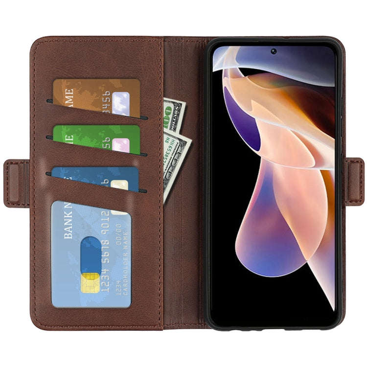 For Xiaomi Redmi Note 11 Pro / Note 11 Pro+ Dual-side Magnetic Buckle Horizontal Flip Leather Cas...
