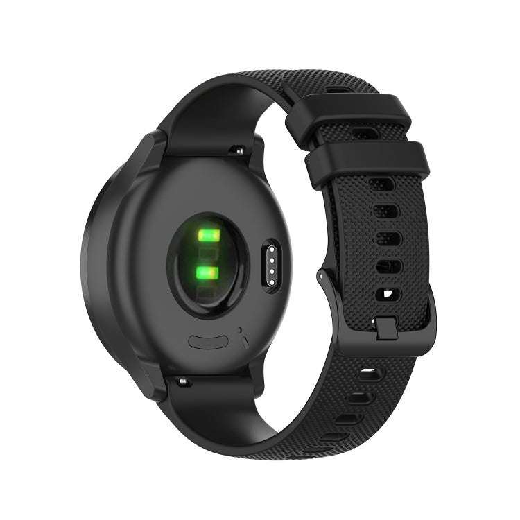 For Huawei Watch GT 2 Pro 22mm Checkered Silicone Watch Band(Black)