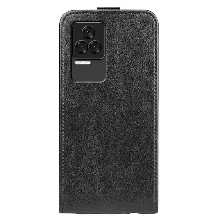 For Xiaomi Redmi K50 Pro R64 Texture Vertical Flip Leather Phone Case(Black)