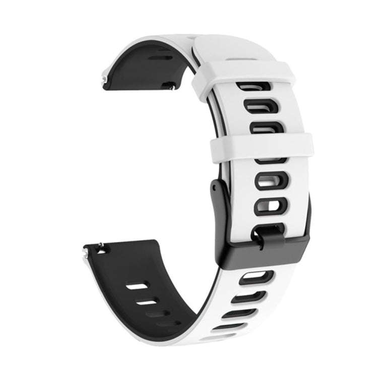 For Huawei Watch 3 Pro 22mm Mixed-Color Silicone Watch Band(White+Black)