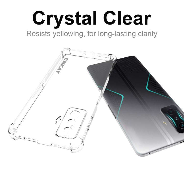 For Xiaomi Redmi K50 Gaming ENKAY Clear TPU Shockproof Case