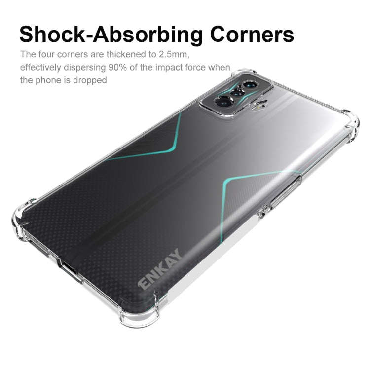For Xiaomi Redmi K50 Gaming ENKAY Clear TPU Shockproof Case