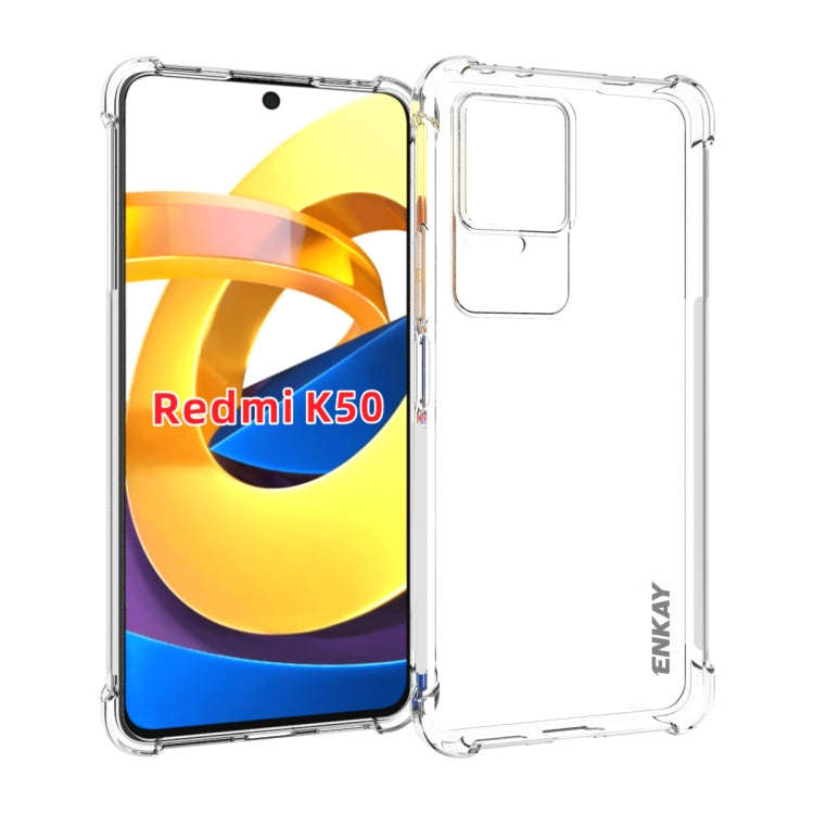For Xiaomi Redmi K50 / K50 Pro ENKAY Clear TPU Shockproof Case