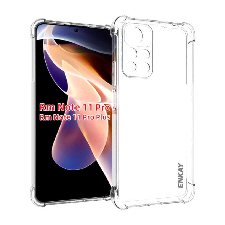 For Xiaomi Redmi Note 11 Pro 5G China ENKAY Clear TPU Shockproof Case