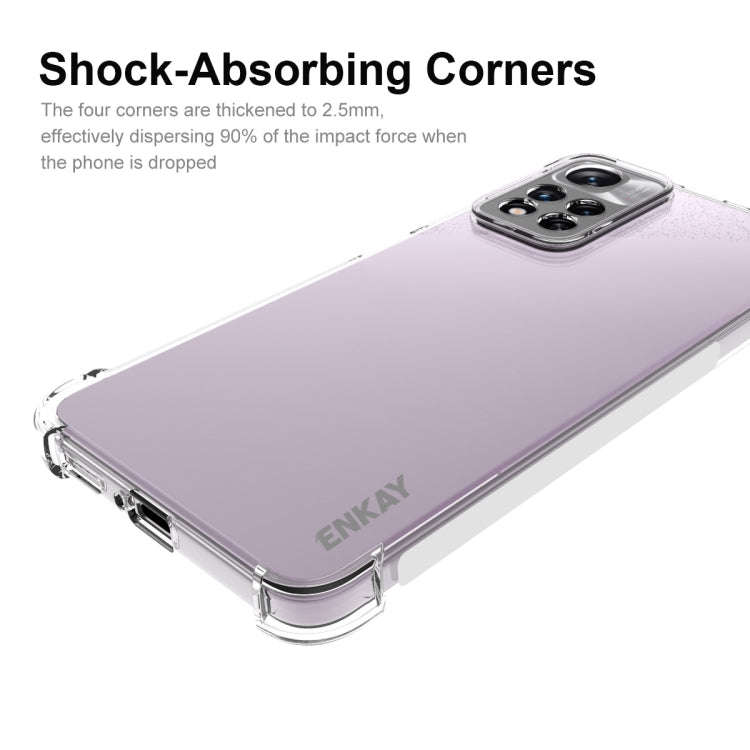For Xiaomi Redmi Note 11 Pro 5G China ENKAY Clear TPU Shockproof Case