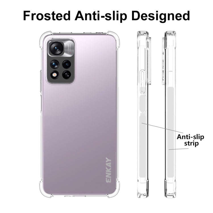 For Xiaomi Redmi Note 11 Pro 5G China ENKAY Clear TPU Shockproof Case