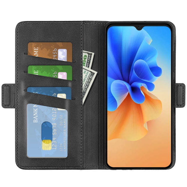 For Blackview A55 Pro Dual-side Magnetic Buckle Leather Phone Case(Black)