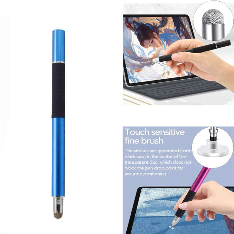 AT-31 Conductive Cloth Head + Precision Sucker Capacitive Pen Head 2-in-1 Handwriting Stylus(Navy...