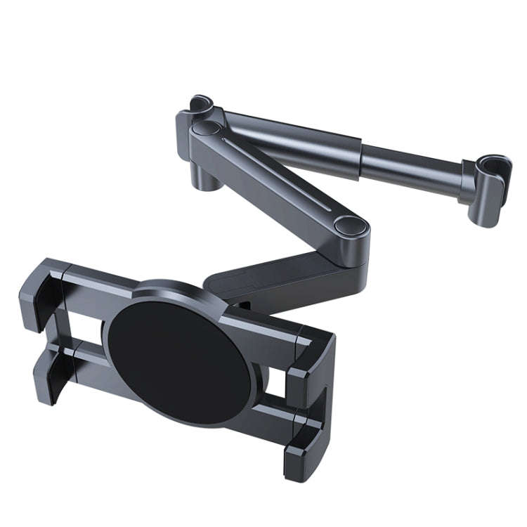 A081+X159 Car Backseat Headrest Tablet Bracket Long Arm Collapsible Mount
