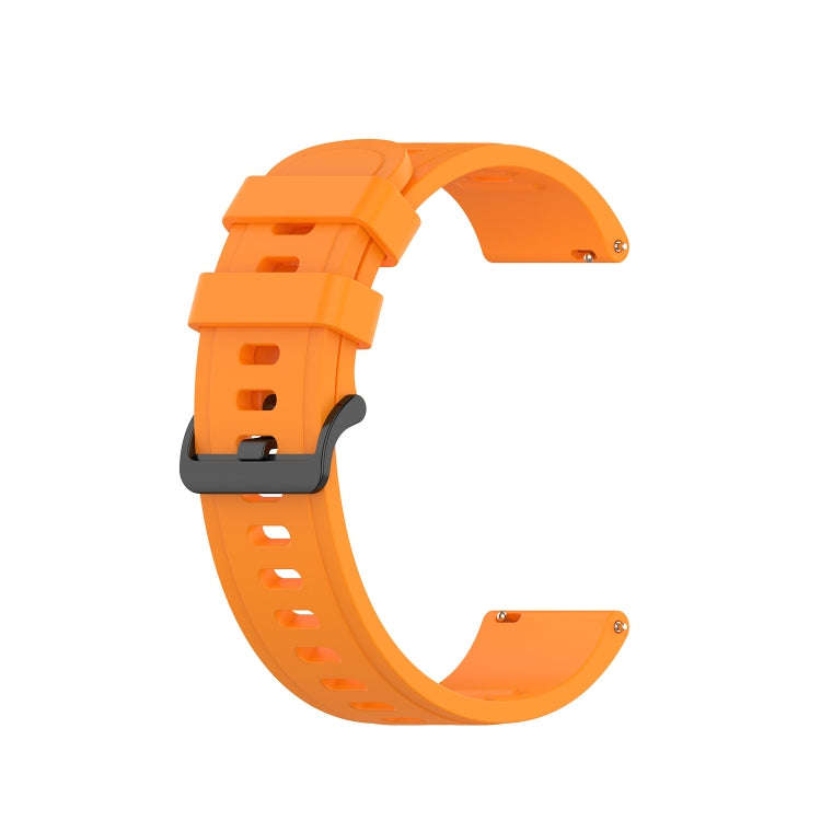 For Huawei GT2 Pro 22MM Solid Color Soft Silicone Watch Band(Orange)
