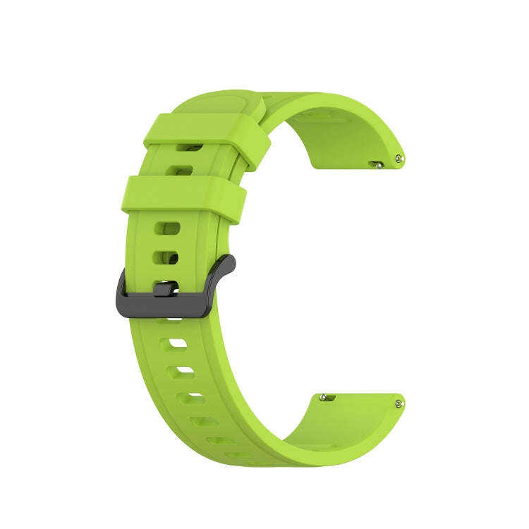 For Huawei GT2 Pro 22MM Solid Color Soft Silicone Watch Band(Lime Green)