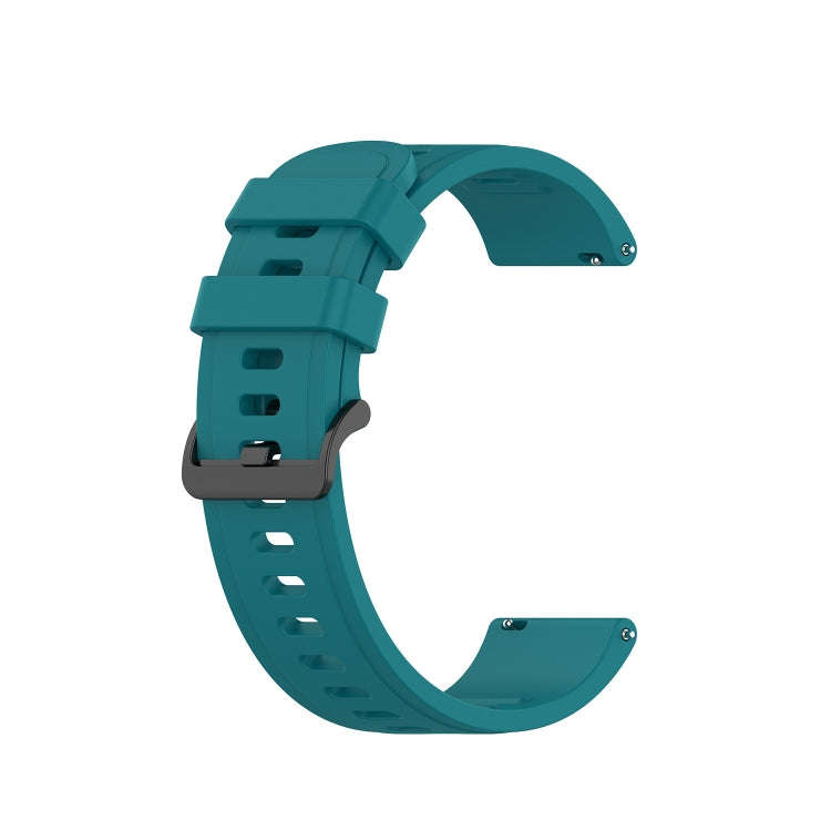 For Xiaomi MI Watch S1 Pro 22mm Solid Color Soft Silicone Watch Band(Green)